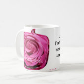 "Je bois la vie en rose" (main gauche) コーヒーマグカップ (正面左)