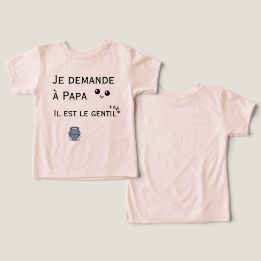 Je demande à Papa - il est le gentil (デザイン正面&裏面)