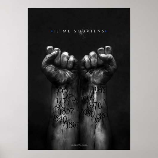 Je me souviens ポスター (正面)