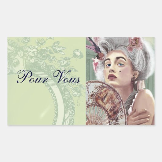 Je Ne残念なRien Pour Vousステッカー 長方形シール (正面)