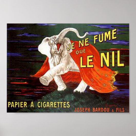 Je Ne Fume Que Le Nil Elephant Ad ポスター (正面)