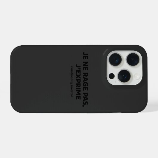 je ne rage pas , j'exprime iPhoneケース (裏面横)
