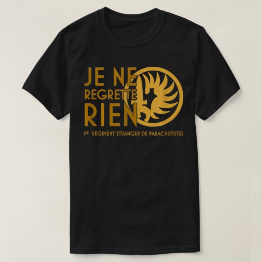 Je ne reporte rien 1Rep Legion Etrangere Tシャツ (デザイン正面)