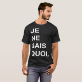 Je Ne Sais Quoi  French Quote  Men Women Kids Tシャツ (正面フル)