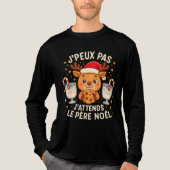Je Peux Pas J'Attends Le Père Noël トライブレンドTシャツ (正面)