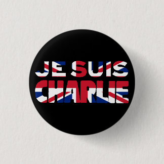 Je Suisチャーリー私AMのCharlie'-の英国国旗イギリス 缶バッジ