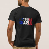 Je Suisチャーリー-私はフランスの三色チャーリーです Tシャツ (裏面)