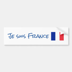 Je suisフランスバンパーステッカー バンパーステッカー