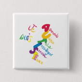 Je Suis Autiste 缶バッジ (正面)