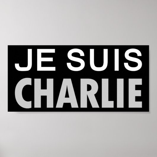 JE SUIS CHARLIE – 全国統一者 ポスター (正面)