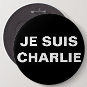 JE SUIS CHARLIE – 私はCHARLIEである 缶バッジ (正面&裏面)