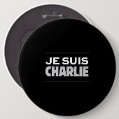 Je suis Charlie badge 缶バッジ (正面&裏面)