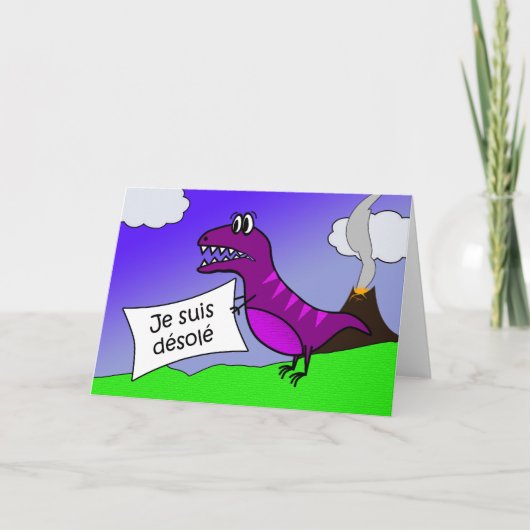 Je suis desolé, I'm Ray Pray Card フランスの in カード (正面)