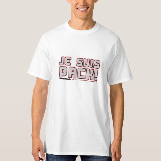 Je Suis Pack!  "ScHÖRT" Tシャツ (正面)