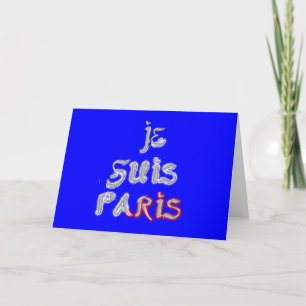 Je Suis Paris アートプリント カード