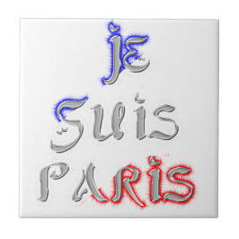 Je Suis Paris アートプリント タイル