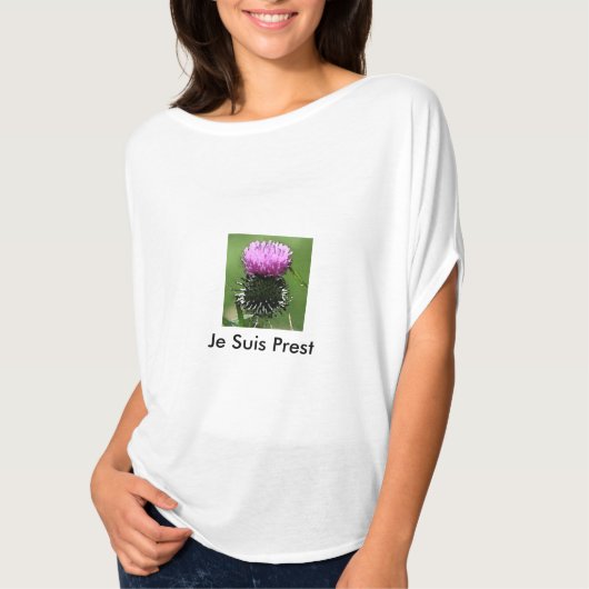 Je Suis PrestのアザミT Tシャツ (正面)