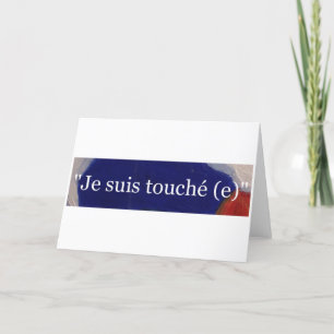 Je suis touche(e) サンキューカード