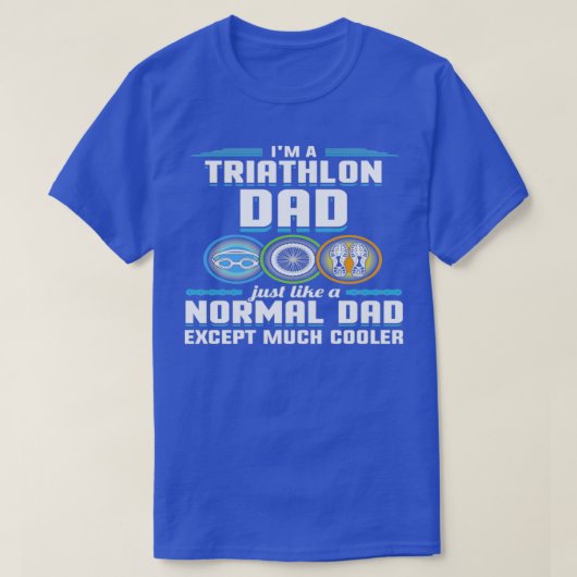 Je suis un papa de triathlon juste通常のex tシャツ (デザイン正面)