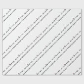 JE SUIS UNE FILLE-NERFS - Jeux de mots ラッピングペーパー (フラット)