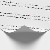 JE SUIS UNE FILLE-NERFS - Jeux de mots ラッピングペーパー (角)