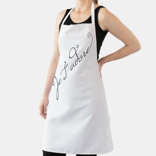 Je T'adore I Adore You in フランスの エプロン (インサイチュ)