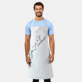 Je T'adore I Adore You in フランスの エプロン (着用した状態)