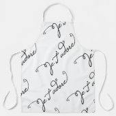 Je T'adore I Adore You in フランスの エプロン (正面)