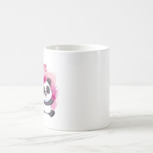 Je t'aimeかわいい小さなパンダコーヒーマグ コーヒーマグカップ (中央)