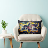 Je T'aimeのバニーのStreetartの枕 ランバークッション (椅子)
