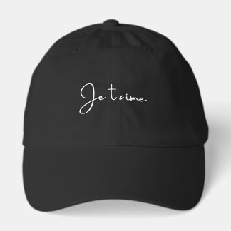 「Je t'aime」はフランス語で「愛している」という意味 Elegant キャップ