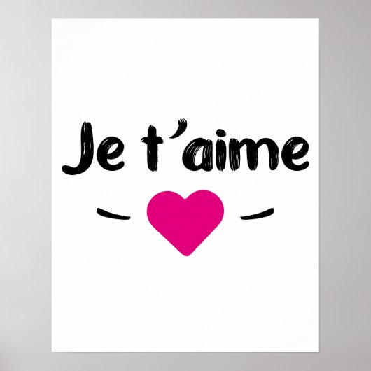 Je t'aime ポスター (正面)