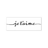 je t'aime – 私はあなたを愛しフランスのている – 黒 ラバースタンプ (インプリント)