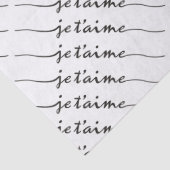 je t'aime – 私はあなたを愛しフランスのている – 黒 薄葉紙 (詳細)
