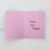 "Je t'aime"私はあなたを愛するファッション画像 ノートカード (内部)