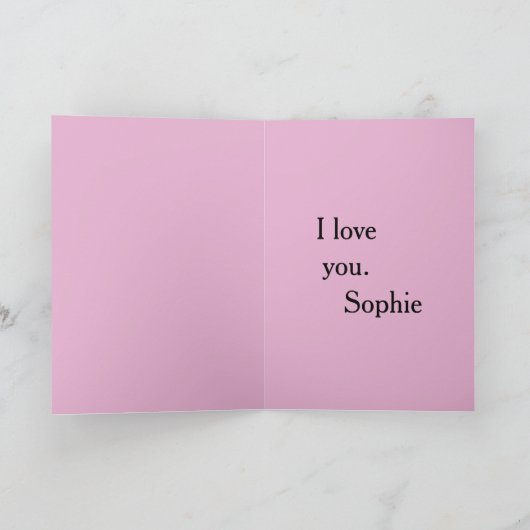 "Je t'aime"私はあなたを愛するファッション画像 ノートカード (内部)