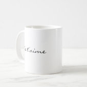 Je t'aime Chicであなたを愛しフランスのている☕️ コーヒーマグカップ (正面左)