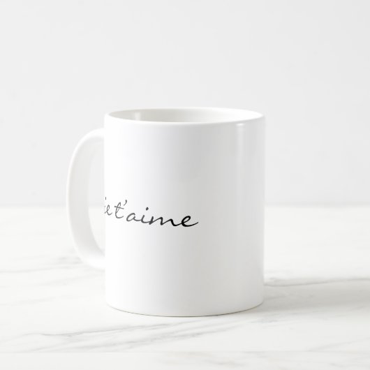 Je t'aime Chicであなたを愛しフランスのている☕️ コーヒーマグカップ (正面左)