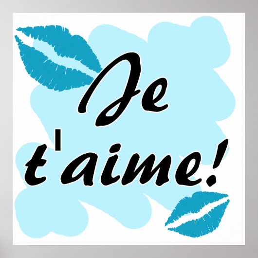 Je t'aime! - French I love you ポスター (正面)