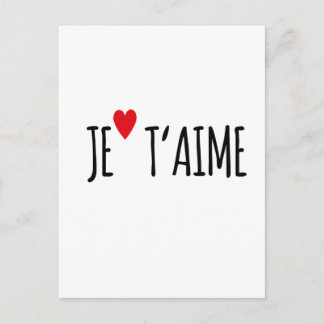 Je taime - i Love u - Postkarte – Post ポストカード