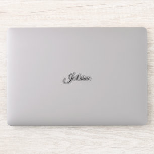 Je t'aime I Love You Script フランスの Contour シール