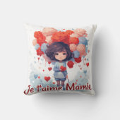 Je t'aime Mamie クッション (正面)
