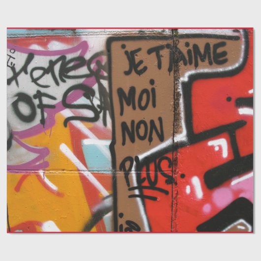 Je t'aime moi non plus – 私はあなたを愛し、私もどちらも ラッピングペーパー (フラット)