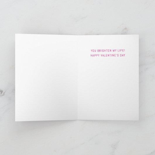 Je t'aime Neon Sign's Day Greeting Card カード (内部)