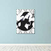 Je T'aime Paris (I Love Paris) キャンバスプリント (インサイチュ (ウッドフロア))