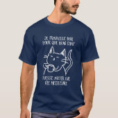 Je travaille dur (foncé) tシャツ (正面)