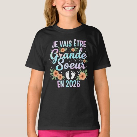 Je Vais être Grande Soeur 2026 Tシャツ (正面)