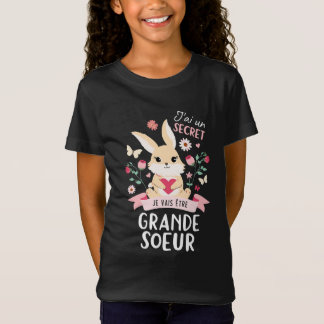 Je vais être grande soeur 2026 tシャツ