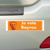 Je vote Bayrou バンパーステッカー (車上)