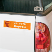 Je vote Bayrou バンパーステッカー (トラック上)